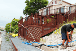 Sea Walls can be reinforced and stabilized while mitigating future deterioration of wave and wake action.