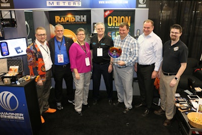 Pictured left to right: Jason Spangler (Wagner Meters), D Clark (Fishman Flooring Solutions), Mary Henritz (Fishman Flooring Solutions), Ed Wagner (Wagner Meters), Shane Richmond (Fishman Flooring Solutions), Greg Vale (Fishman Flooring Solutions), Eric Wagner (Wagner Meters).