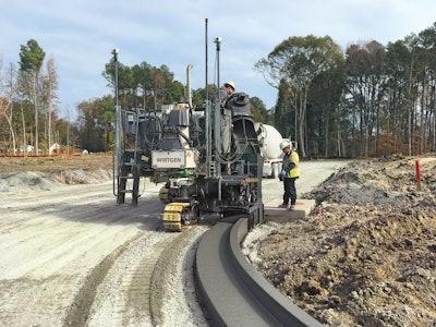 With the AutoPilot 2.0, Wirtgen slipform pavers pave monolithic profiles or narrow roadways without stringlines. Even complex profile shapes can be created in a very short time.
