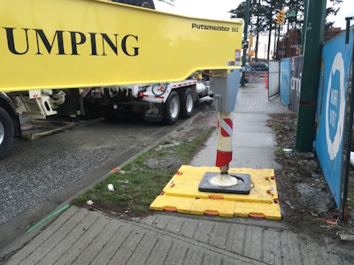 To conquer the poor ground conditions of the Vancouver river delta, Sutherland sought help from DICA for a product that would provide greater rigidity over a larger area.