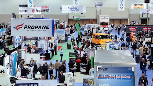 Vocational trucks on display at the Work Truck Show 2019.