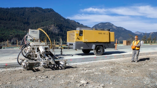 Salinas Construction used Minnich's A-3SCW three-gang self-propelled wireless drill and dust collection system to drill thousands of holes across three projects.
