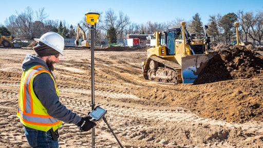 Trimble’s SPS986 GNSS Smart Antenna can function as either a rover or base station. Rovers are common where machines are using GPS-assisted grade control, but their speed and accuracy in measuring site features makes them valuable even without grade automation on site.
