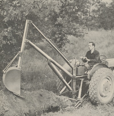 Wain-Roy hydraulic backhoe attachment.