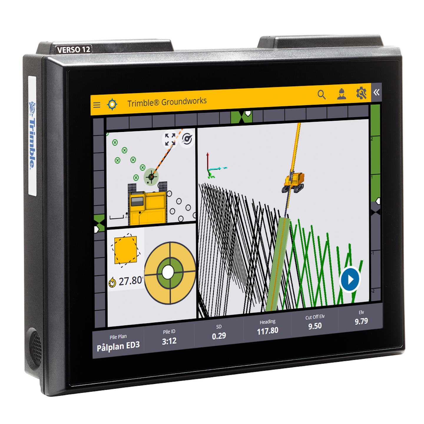Trimble Groundworks Machine Control System for Drilling and Piling From