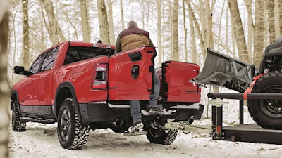 The Ram multifunction tailgate adds a first-of-its-kind 60-40 split, swing-away functionality.