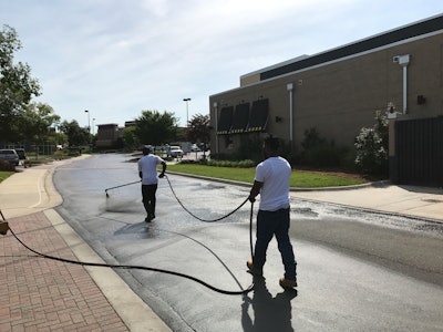 Maurice Webb says he learned through his research that the Park West Village was concerned about environmental issues, so he switched to what he terms an “eco-friendly sealer” in his proposal – which he later learned helped him get the job. “If you realize that’s something the customer cares about then you need to be ready to switch, even if it’s just for that job,” he says.