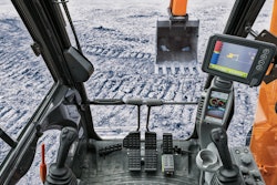 Real-time grade indicator allows operators to manage grade without leaving the cab, and reduces need for grade checkers or grade stakes. Controls integrated into the joysticks enables fingertip control.