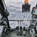 Real-time grade indicator allows operators to manage grade without leaving the cab, and reduces need for grade checkers or grade stakes. Controls integrated into the joysticks enables fingertip control.