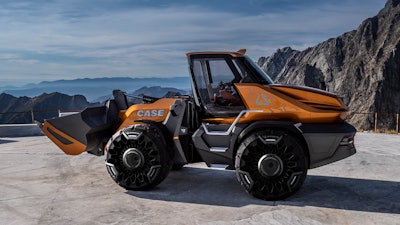 Case's concept ProjectTETRA can operate using biomethane for a more sustainable, carbon neutral production cycle, or natural gas.