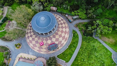 Aerial detail of the carousel at Golden Gate Park. Bauman Landscape has worked on many of San Francisco’s most iconic parks and cityscapes.