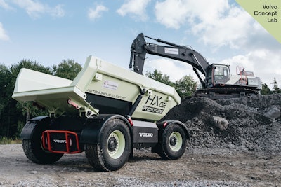 Volvo’s prototype autonomous hauler the HX2.