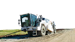 Chambers Excavating & Construction’s specialty is stabilization and it uses Wirtgen soil stabilizers/cold recyclers to get the job done. “We typically get 40 to 60 feet per minute with the Wirtgen machines,” Owner/President Cody Hill says. “They have increased our production by 30 to 40 percent, with the ability to run anything through them – fly ash, lime, cement or slurry – and achieve a quality finished product.”