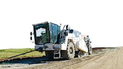 Chambers Excavating & Construction’s specialty is stabilization and it uses Wirtgen soil stabilizers/cold recyclers to get the job done. “We typically get 40 to 60 feet per minute with the Wirtgen machines,” Owner/President Cody Hill says. “They have increased our production by 30 to 40 percent, with the ability to run anything through them – fly ash, lime, cement or slurry – and achieve a quality finished product.”