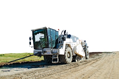 Chambers Excavating & Construction’s specialty is stabilization and it uses Wirtgen soil stabilizers/cold recyclers to get the job done. “We typically get 40 to 60 feet per minute with the Wirtgen machines,” Owner/President Cody Hill says. “They have increased our production by 30 to 40 percent, with the ability to run anything through them – fly ash, lime, cement or slurry – and achieve a quality finished product.”