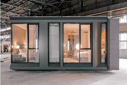 Besides finished, painted walls, each “module” will contain a fully outfitted guest room.