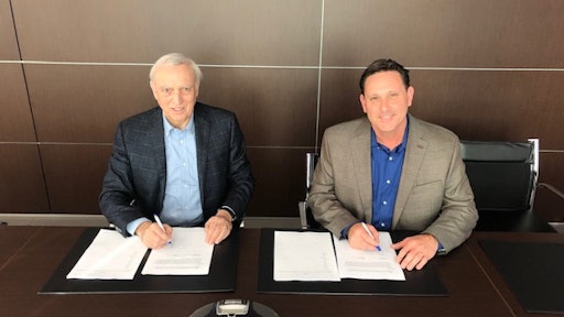 Maurizio Masotti, Dragflow President and owner with William J. “Bill” Wetta, DSC Dredge Senior Vice President and Chief Technology Officer.