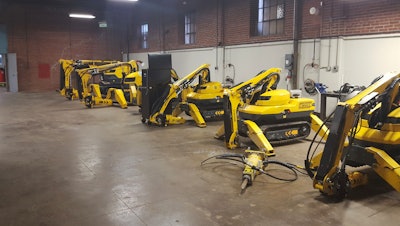 Brokk’s new facility houses an extensive inventory for both companies, giving customers a hands-on experience when selecting equipment.