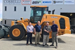 From left, Ryan Correlli, general manager; Bill Correlli, sales and parts manager; Patrick Correlli, president; Bill Klein, HCEA district manager–Northeast.