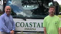 Ron Rose (left), Coastal Power Sweeping owner, and Landy Stovall, sweeping supervisor.