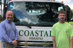 Ron Rose (left), Coastal Power Sweeping owner, and Landy Stovall, sweeping supervisor.
