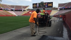 Sprayed on the pavement, gilsonite-based sealer is a chemically engineered asphalt preservation product comprised of a cationic emulsion with a modified sealer-binder, rejuvenators and specially selected plasticizers.