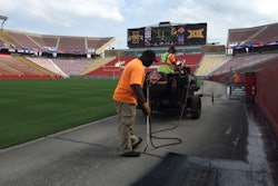 Sprayed on the pavement, gilsonite-based sealer is a chemically engineered asphalt preservation product comprised of a cationic emulsion with a modified sealer-binder, rejuvenators and specially selected plasticizers.