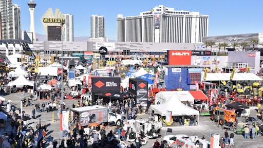 The Outdoor Silver Lot at World of Concrete 2019.