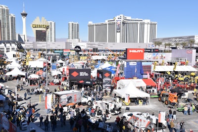 The Outdoor Silver Lot at World of Concrete 2019.