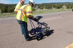 Testing out the IE/SASW system with the New Mexico Department of Transportation.