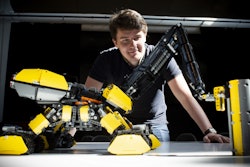 The grand prize-winning entry is the autonomous Volvo Rottweiler by Vida András. It is fitted with a pneumatic drill, a dozer and a 3D printer.