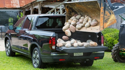 Midsize Honda is the most-American pickup sold in the U.S. The only half-ton pickup with more than 55% American content is Ford's F-150.