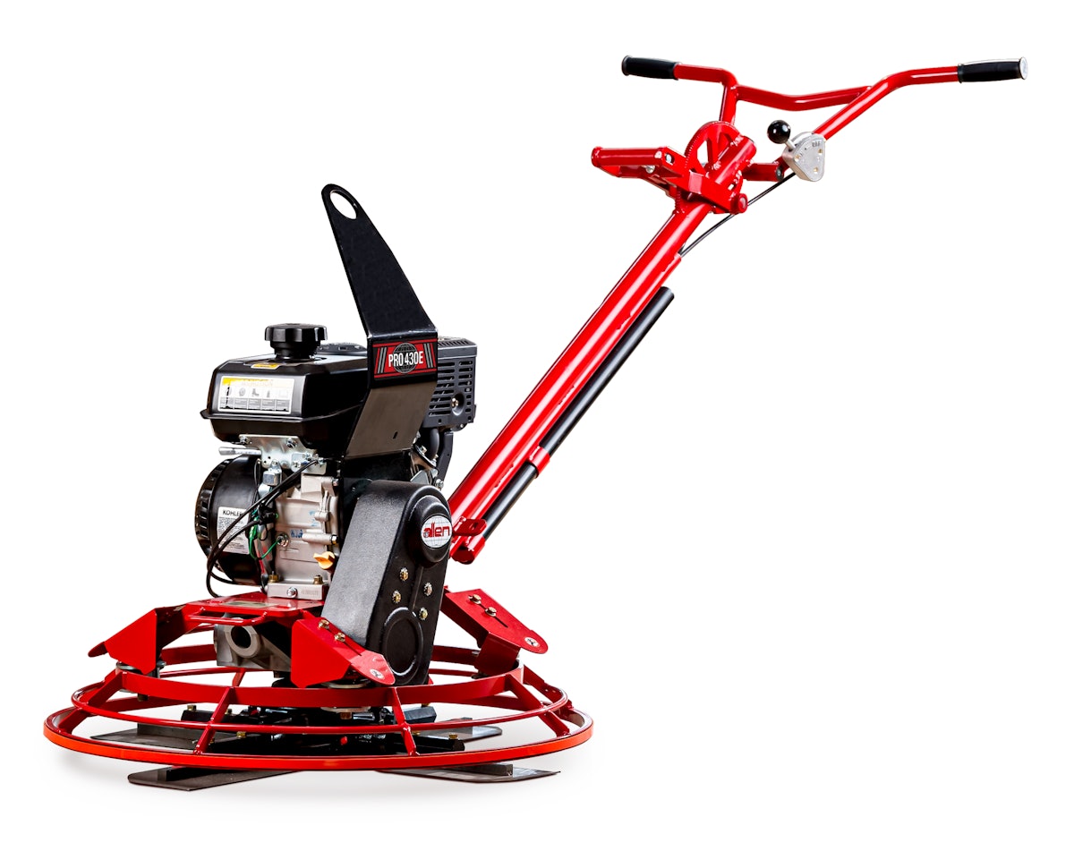 Allen Debuts PRO430E WalkBehind Trowel From Allen Engineering