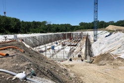 The Greenbush CSO storage tank is about the size of an NFL football field, with 3-ft. thick walls.
