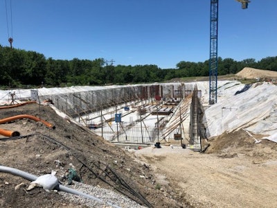 The Greenbush CSO storage tank is about the size of an NFL football field, with 3-ft. thick walls.