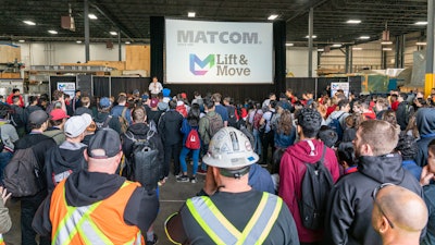 Over 200 students from 12 high schools and colleges across Ontario attend the Matcon Lift & Move event.
