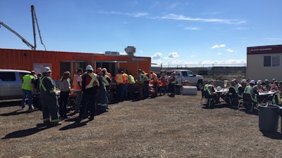 As one way to show its employees the company cares, Whissell travels around to jobsites and cooks hot dogs and hamburgers for employees.
