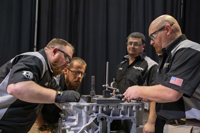 Team #Rise For The Anthem from Bruckner Truck Sales in Shreveport, LA was named champions of the 2019 Mack Masters Competition, having successfully completed several rounds of challenges designed to evaluate their knowledge of Mack service systems and procedures. Team # Rise For The Anthem’s superheroes of service are Justin Malone, Joey Wardrip, Aaron Toomer and Ted Pfister.