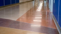 The architect on this project chose four different colors of dye.