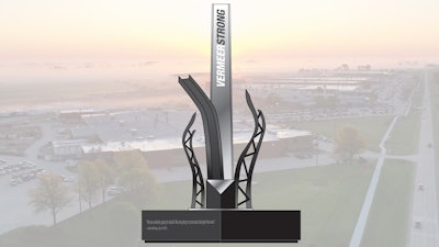 The monument will commemorate the buildings destroyed, while celebrating the strength of the Vermeer team and the growth and progress now happening.