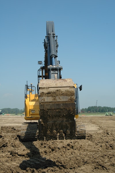 When digging a trench, take time to create some form of guide, then align the front and back of the machine to the line you’re referencing to ensure you’re tracking straight.