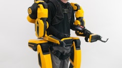 This is the Sarcos Guardian XO exoskeleton designed for use in the construction industry.