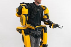 This is the Sarcos Guardian XO exoskeleton designed for use in the construction industry.