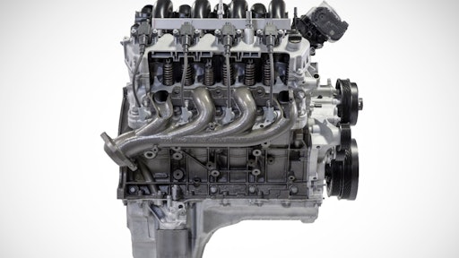 The 7.3-liter V8 gasoline engine in Super Duty pickup cranks out 430 hp and 475 ft.-lb. of torque