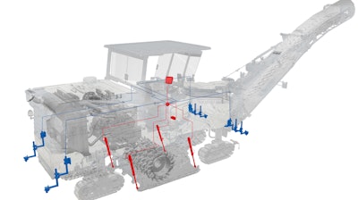 Wirtgen's Multiplex system with up to four ultrasonic sensors.