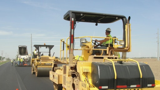 The rolling train is the most common compaction approach, but echelon rolling may be the best option to compact while the asphalt is at higher temperatures.