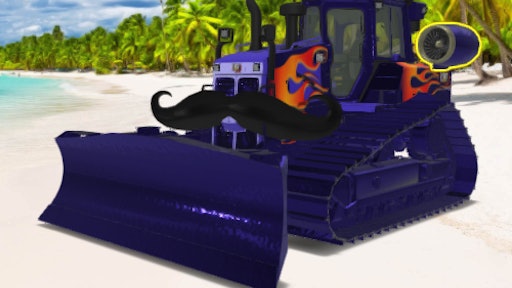 This Dream Dozer even has a jet engine to speed up the job so there's more time to relax on the beach!