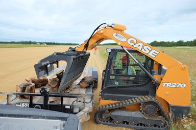 Miller-Bradford & Risberg provided Team Rubicon’s heavy equipment team with TR270 and TV370 compact track loaders with grapple buckets for the Patriot North ’19 event.