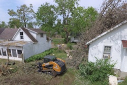 Team Rubicon used a Case TV380 compact track loader with brush grapple to clear debris following an Ef4 tornado touch down in the Dayton, OH area.