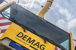The Group’s total lifting equipment line now includes more than 80 models, including rough-terrain cranes, all-terrain cranes, lattice and telescopic boom crawler cranes, truck cranes and more. Shown is the Demag AC 220-5.